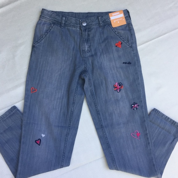 Gymboree Indigo Dye Embroidered Jeans.18133 - Picture 2 of 5